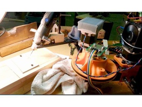 Glas ätzen tool evezor scara-Roboter Werkzeugmaschinen dremel dremel-Halter gravieren etch in der Robotik Roboter-arm scara 3d print model - Mito3D