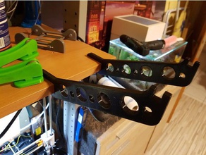 desk spool holder 20mm 3d printing organizer filament 3d print model - Mito3D