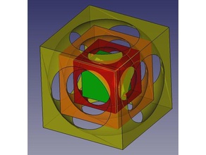 cubi in altri matematica arte 3d print model - Mito3D