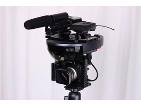 hololens espectador vista de montagem eletrônica suporte câmera 3d print model - Mito3D