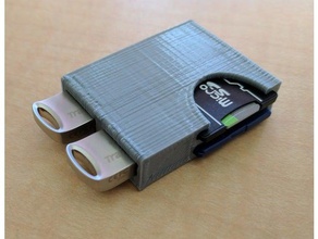 usb sd card holder computer 3d print model - Mito3D