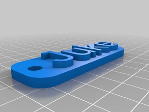 juke Anahtarlık işaretler ve logolar özelleştirilmiş 3d print model - Mito3D