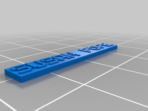 susan nombre de la placa La impresión en 3d personalizado 3d print model - Mito3D