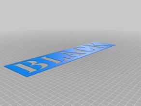 my customized stencils signs & logos 3d print model - Mito3D