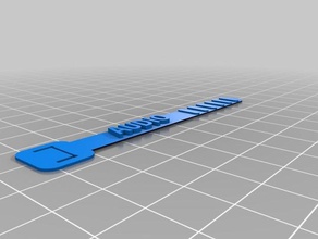 my customized cable tie household supplies 3d print model - Mito3D