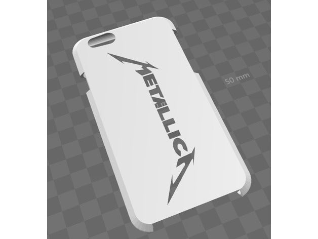 iphone 6 metallica cas téléphone mobile de l'iphone 6s iphonecase logo phonecase 3D print model - Mito3D