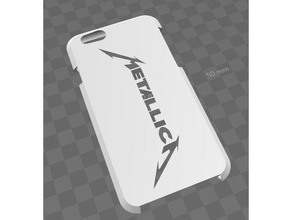 iphone 6 metallica case mobile phone 6s iphonecase logo phonecase 3d print model - Mito3D