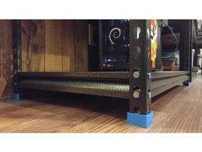 metal storage shelving unit feet organization flexible filament rack ninjaflex shelf tpe 3d print model - Mito3D