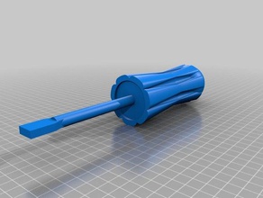 flat head screwdriver hand tools flat-head 3d print model - Mito3D