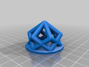 my customized lattice cube torture test math art 3d print model - Mito3D