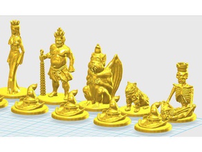 demon chess 3d print model - Mito3D