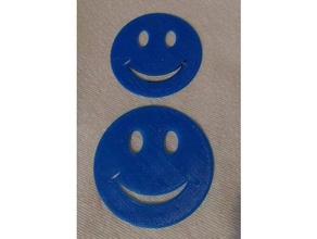 smiley face stencil signs & logos 3d print model - Mito3D