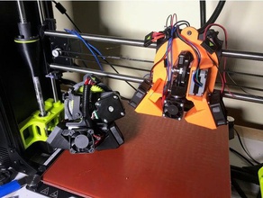 lulzbot taz 6 e3d titan v6 volcano mount - stock mounting method 3d printer parts e3d-titan 3d print model - Mito3D