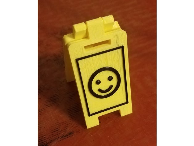 smile sign signs smiley face stand 3D print model - Mito3D