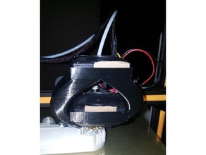 cr-10 50mm fang fan mount duct shroud 3d printer parts cooling cr10 3d print model - Mito3D