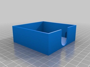 post-it holder 72mm x office organization supplies 3d print model - Mito3D