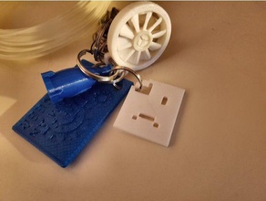 chrome errore portachiavi accessori keychain 3d print model - Mito3D