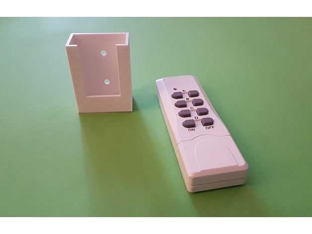 rf remote wall mount elro compatible organization 3D print model - Mito3D