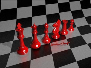 pièces d'échecs gnamp les échecs 3d print model - Mito3D