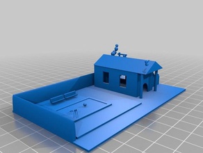 casita 3d baskı casa chalet 3d print model - Mito3D