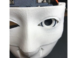inmoov raspberry pi camera support robotics eye head modifications robot 3d print model - Mito3D