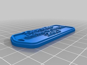 giornate della scienza 2017 chaveiros personalizado 3d print model - Mito3D