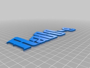 ragg-e text logo 3d printing 3d print model - Mito3D