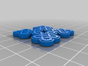 nordic knot keychains celtic design 3d print model - Mito3D