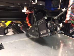 anet a2 40mm parte mais frio Impressora 3d de peças fã duto do ventilador montagem 3d print model - Mito3D