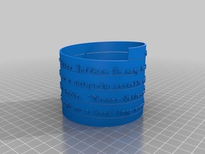 book quotes art customized 3d print model - Mito3D