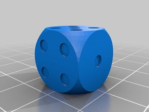 little die dice 3d print model - Mito3D