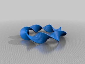 özelleştirilmiş mobius şeridi benim matematik sanatı 3d print model - Mito3D