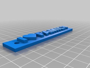 keychain love family 3d keychains 3d print model - Mito3D