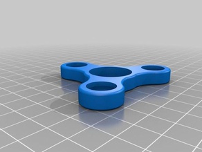 05 inch ball bearing tri fidget spinner toys & games 3d print model - Mito3D
