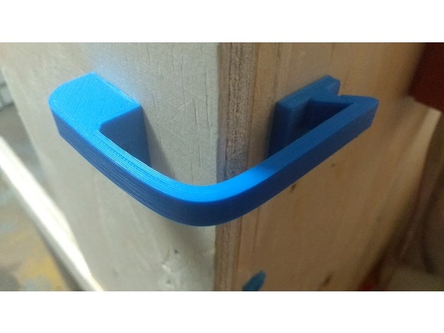 el pestillo de la puerta madera del recinto doorlatch 3D print model - Mito3D