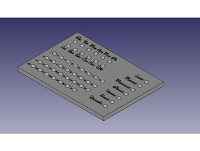 calendrier - da tavolo bureau de calendario multiuso table 3d print model - Mito3D