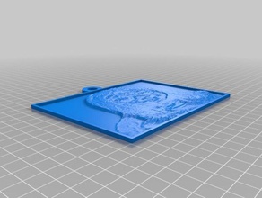 mon personnalisés lithopane2 2d art personnalisé 3d print model - Mito3D