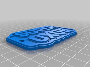 super uxue keychains customized 3d print model - Mito3D