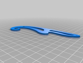 curve ruler pattern making art tools design drawing 3d print model - Mito3D