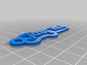 jing hui-2 keychains customized 3d print model - Mito3D