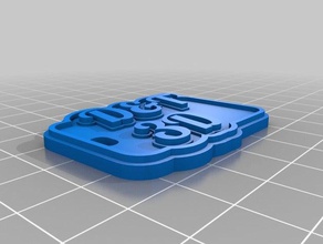 dt keychains customized 3d print model - Mito3D