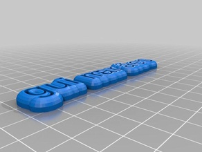 meine angepassten text Magneten Schilder & logos kundengebundene 3d print model - Mito3D