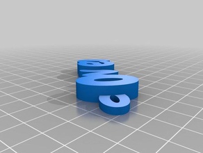 owen my customized iamburny's v2 text - name keyring keyfob keychains 3d print model - Mito3D