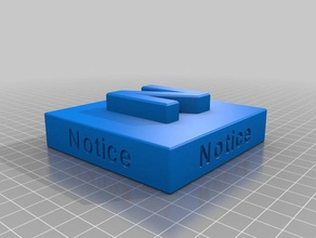 aviso prévio de aprendizagem personalizado 3d print model - Mito3D