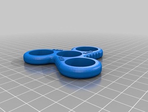 fox fidget spinner juguetes mecánicos inquietud mano juguete dedo handspinner de la trispinner tri 3d print model - Mito3D
