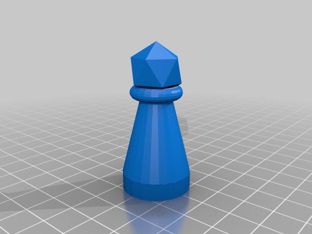 chess queen 3d printing 3D print model - Mito3D