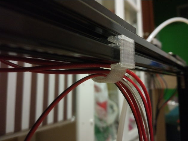 support de fil aluminium profil 2020 Imprimante 3d accessoires 20x20 L'imprimante la gestion des câbles 3D print model - Mito3D