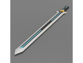 escala ordinal - kirito da espada a de arte online adereços cosplay prop arma são espadas sword art 3d print model - Mito3D