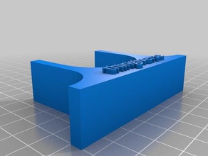 vertical stand customizable organization bookstand openscad 3d print model - Mito3D