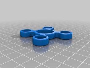 0,5 pollici palla orso quad spinner giochi e giocattoli cuscinetto a sfera fidget 3d print model - Mito3D